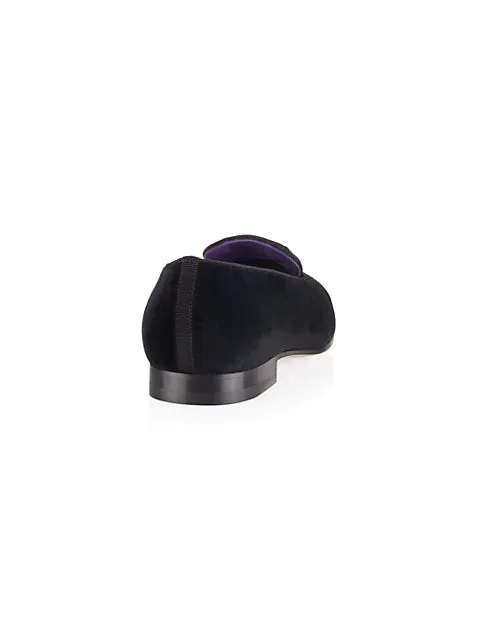 $800 RALPH LAUREN PURPLE LABEL - POLO "ALONZO" BEAR Black Loafers - 10