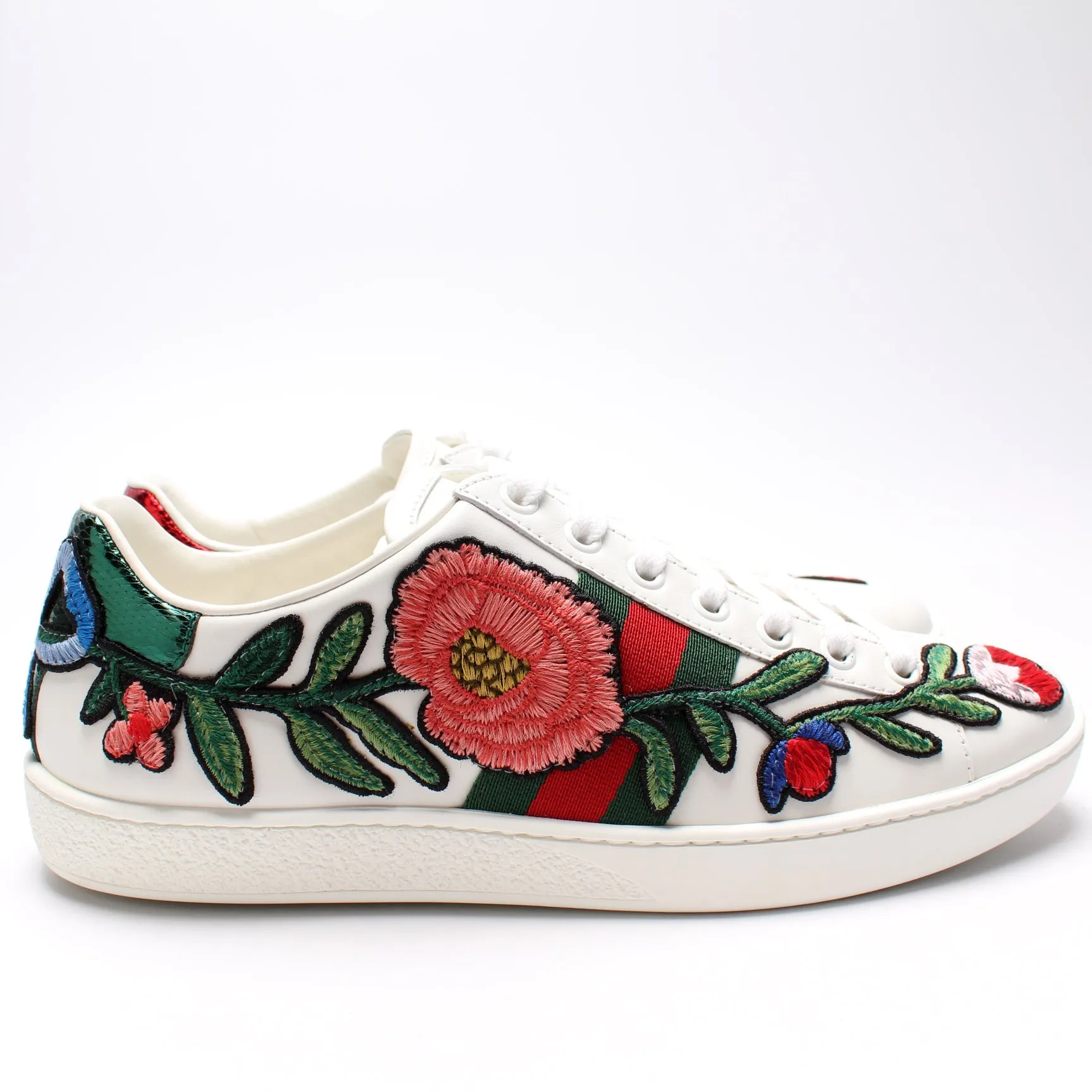 Ace Web Floral Sneakers Size 36.5