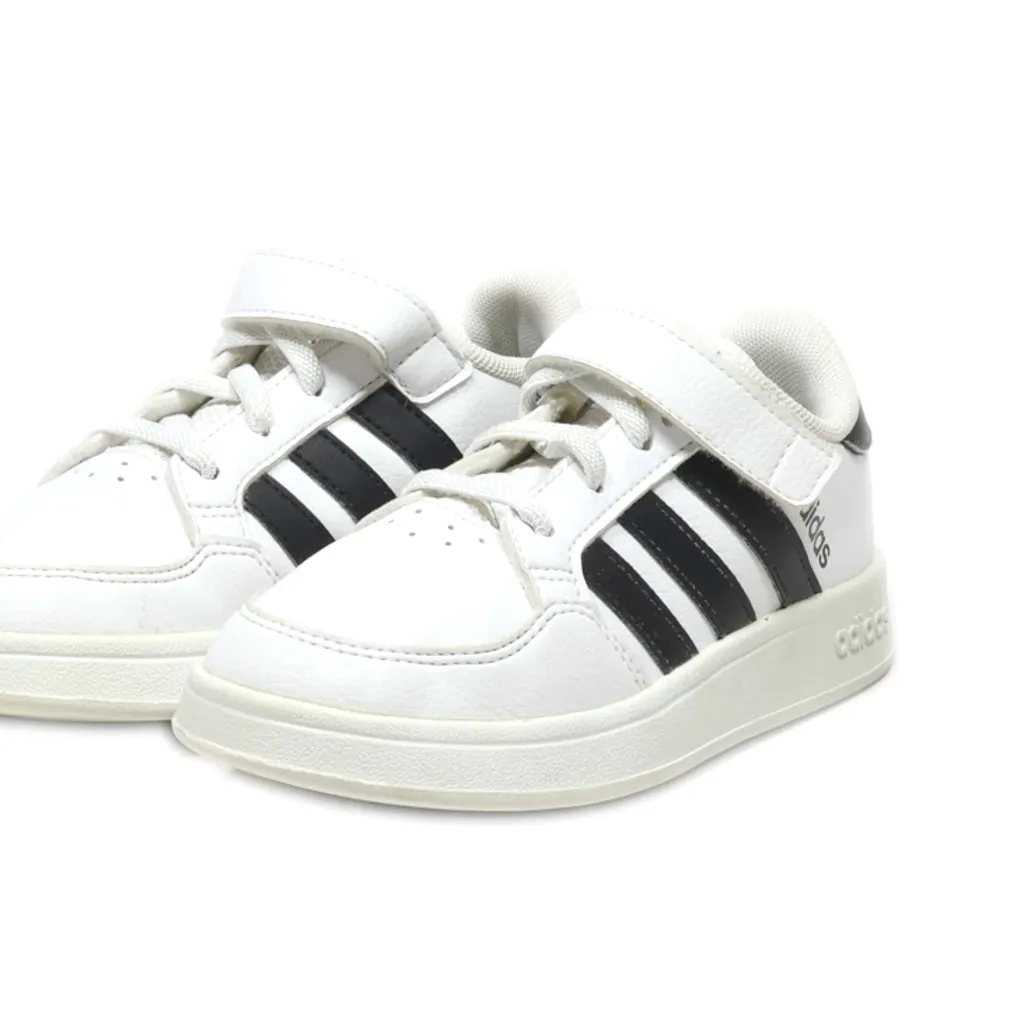 Adidas Neo Breaknet Sneakers Leather White Colour For Kids