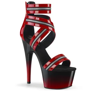 ADORE-766 Pleaser Red Patent Sexy Platform Shoes (Pole Dancing Heels)