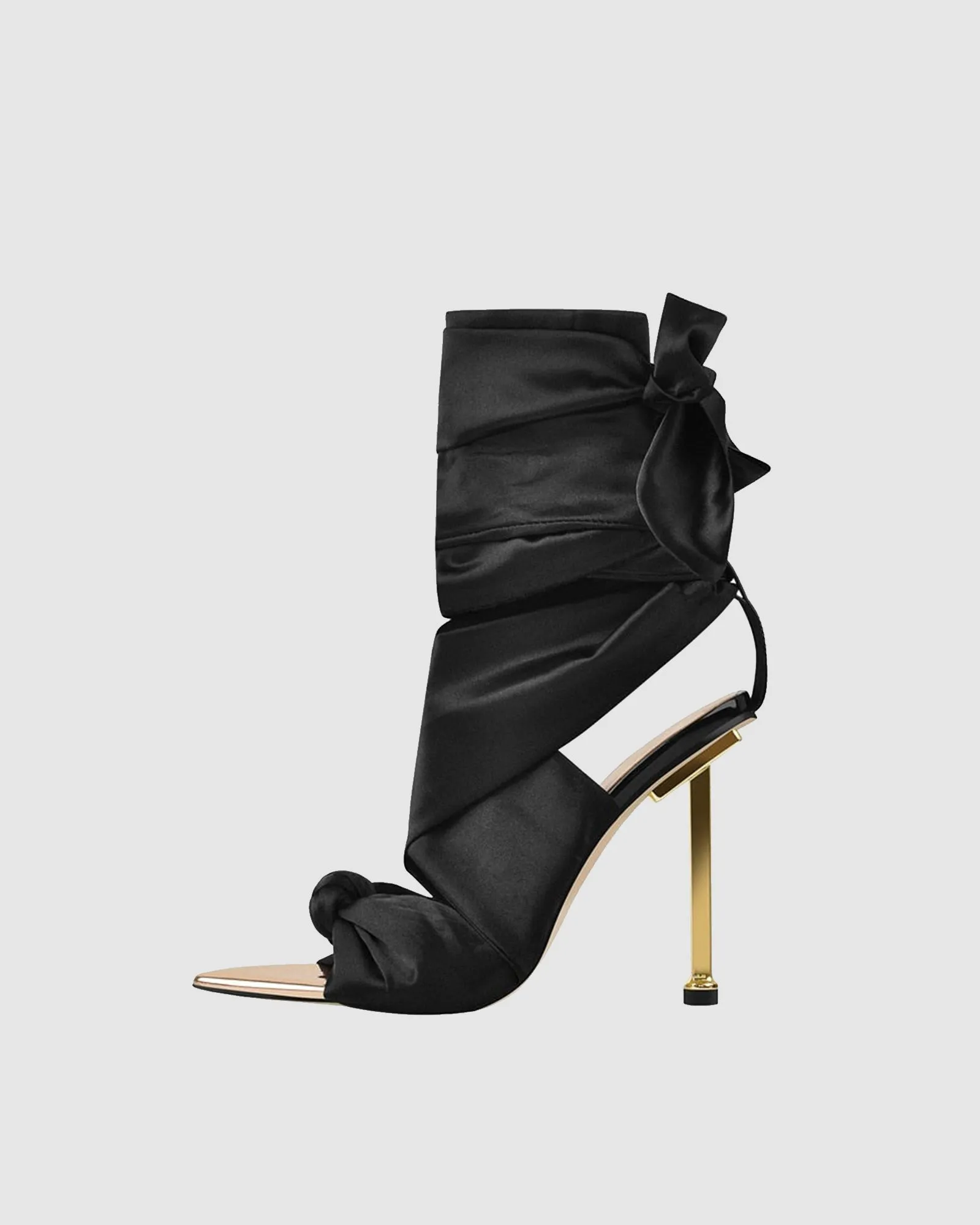 Aurelia Silk Lace Up Sandals