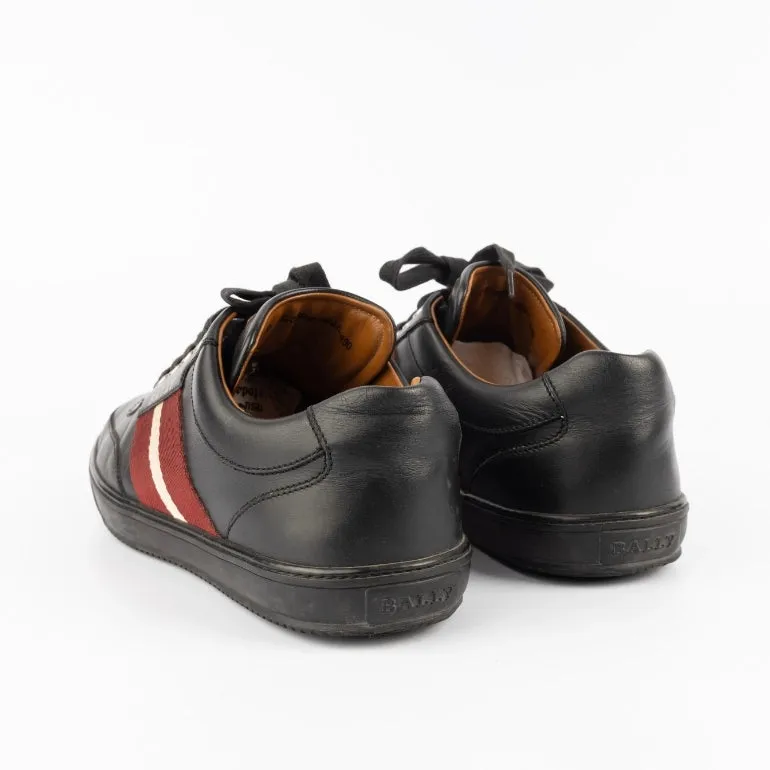 Bally Leather Striped Sneakers