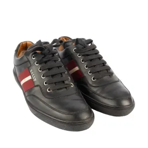 Bally Leather Striped Sneakers