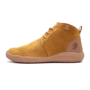 Bilbao Khaki Cow Suede Lace-up Boots Men