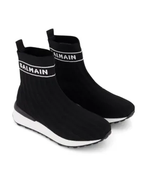 Black Knit Sock Sneakers