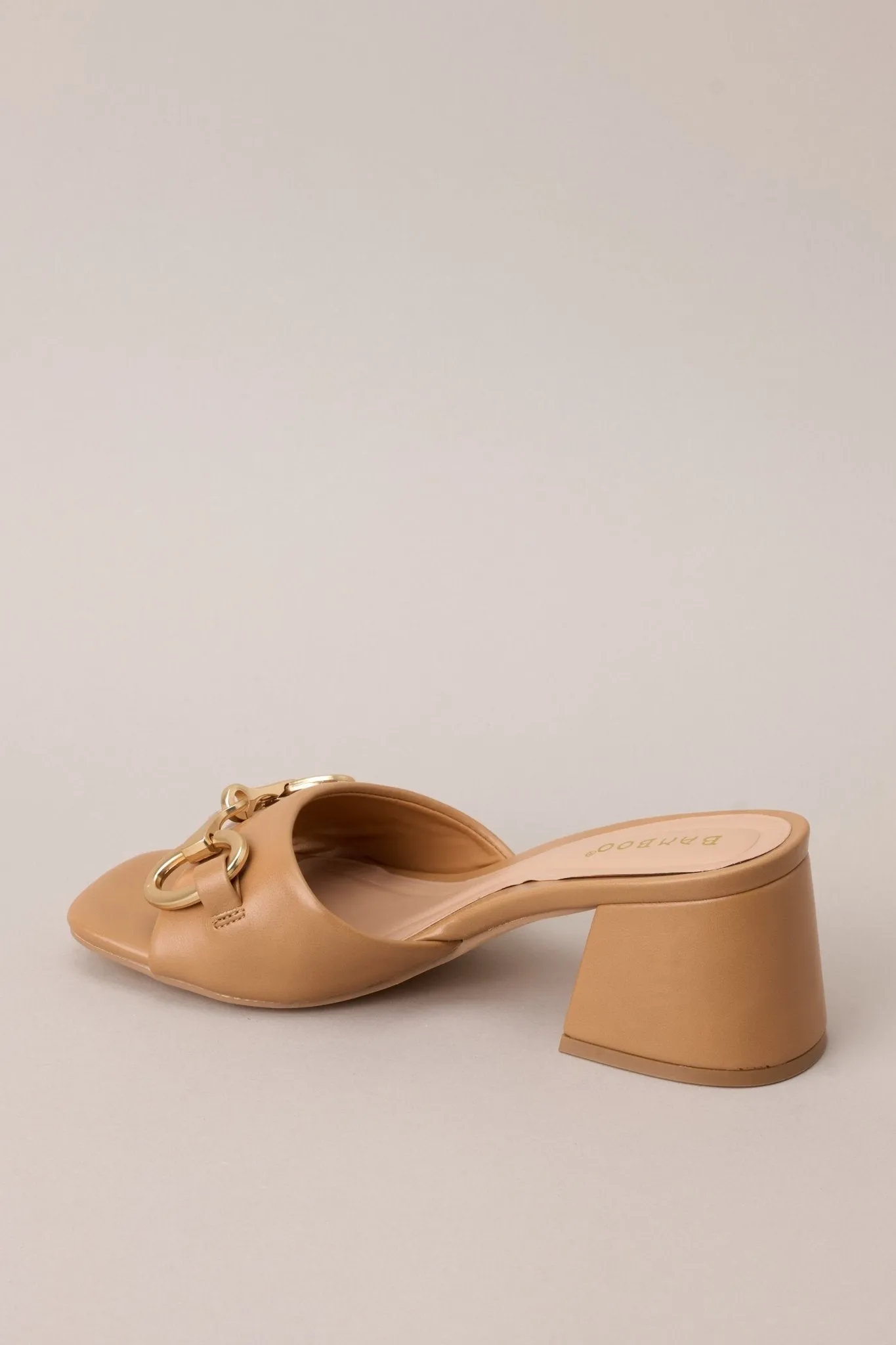 Boost In My Step Camel Short Block Heels