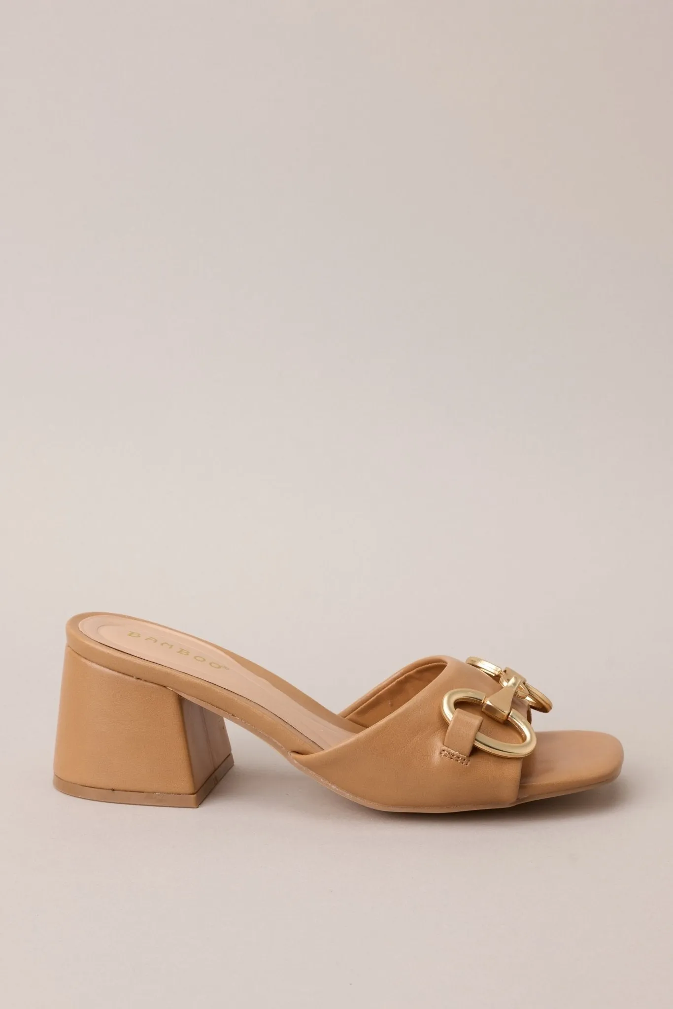 Boost In My Step Camel Short Block Heels