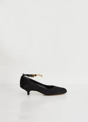 Calf-hair Kitten Heel Pumps