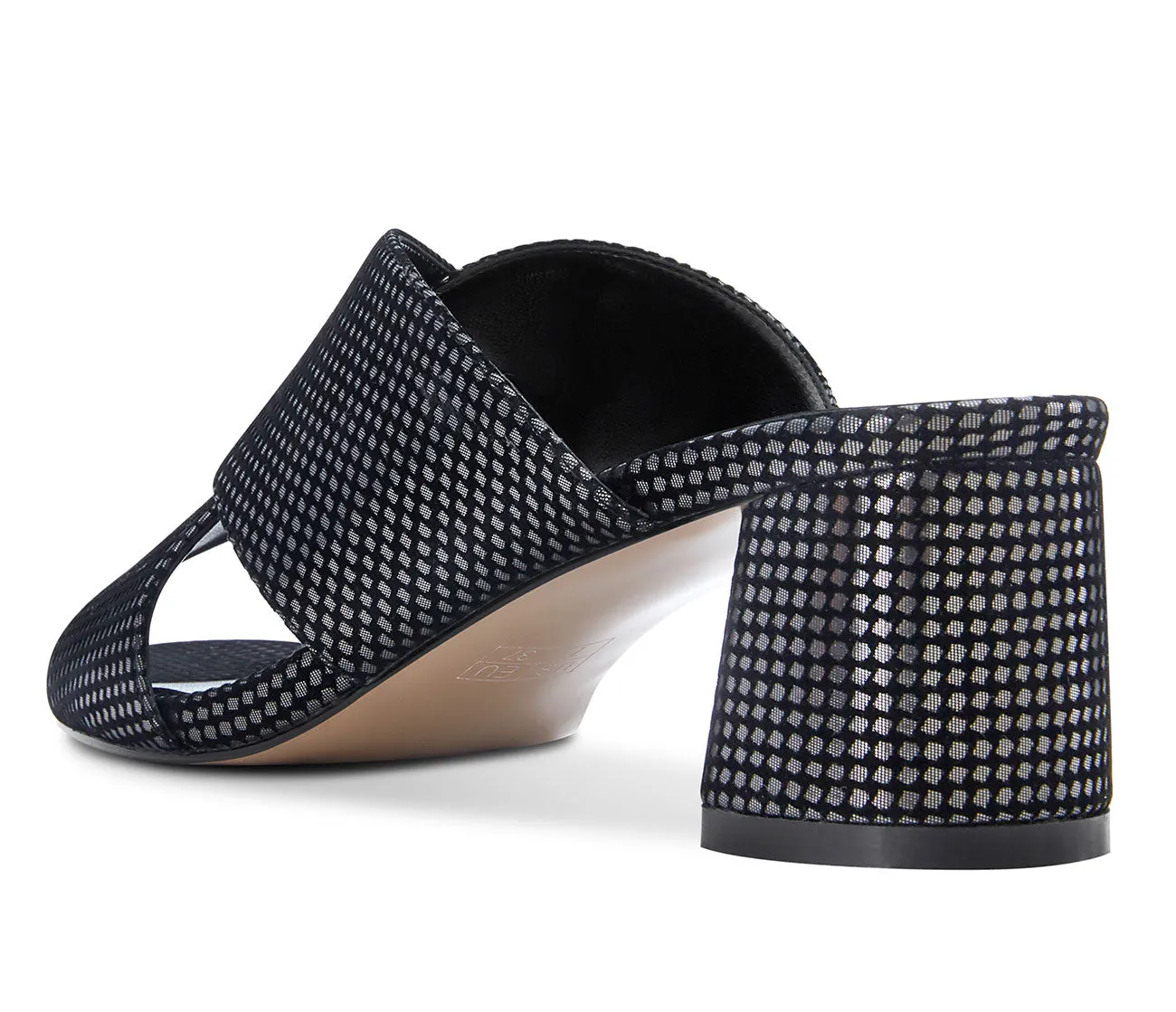 CASTAMERE Womens Chunky Block Heels Slippers Slip-on Strappy Open Toe Sandals 5CM Heeled Sandal
