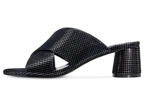 CASTAMERE Womens Chunky Block Heels Slippers Slip-on Strappy Open Toe Sandals 5CM Heeled Sandal