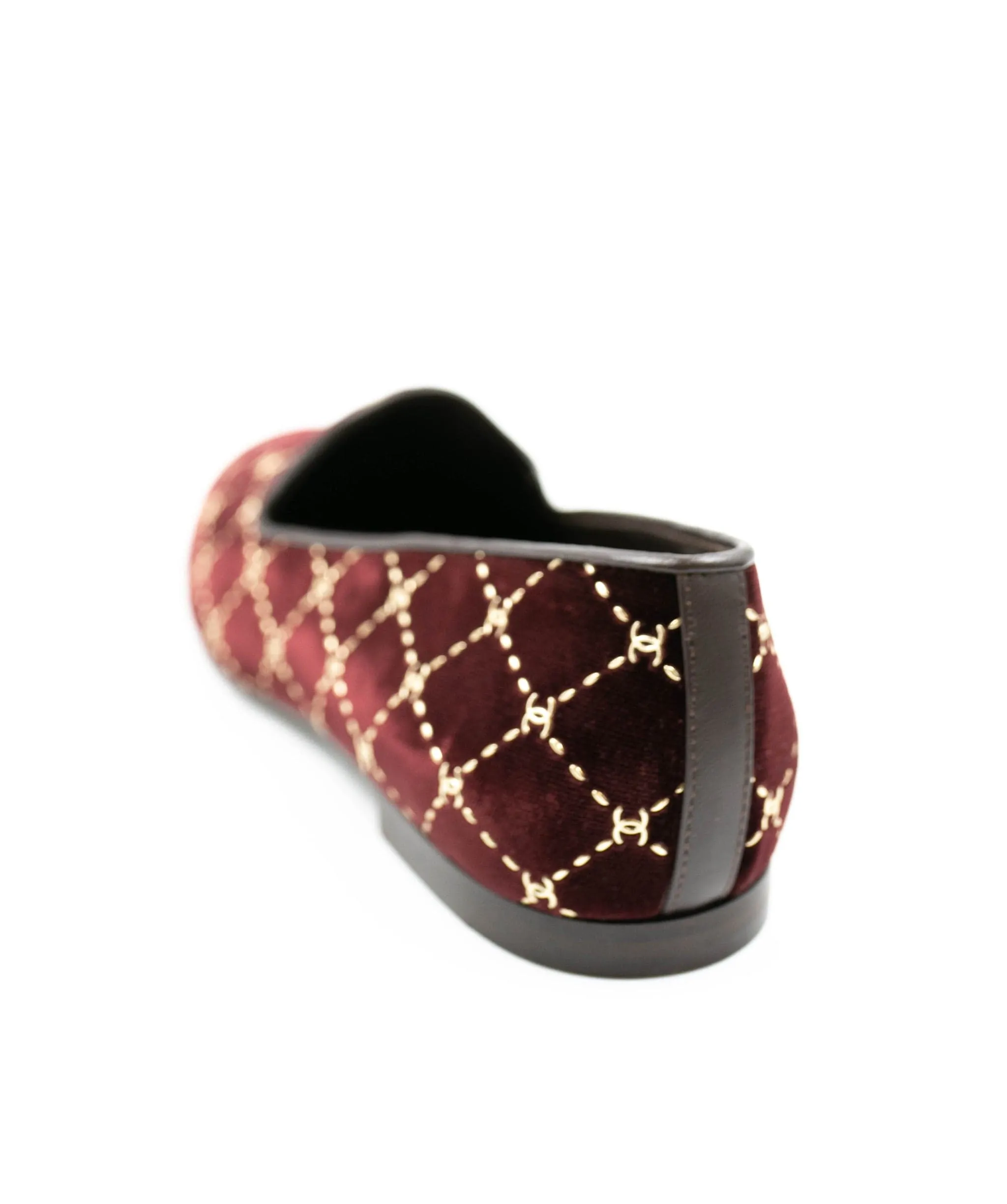 Chanel Velvet CC Loafers size 38.5 - AWC1429