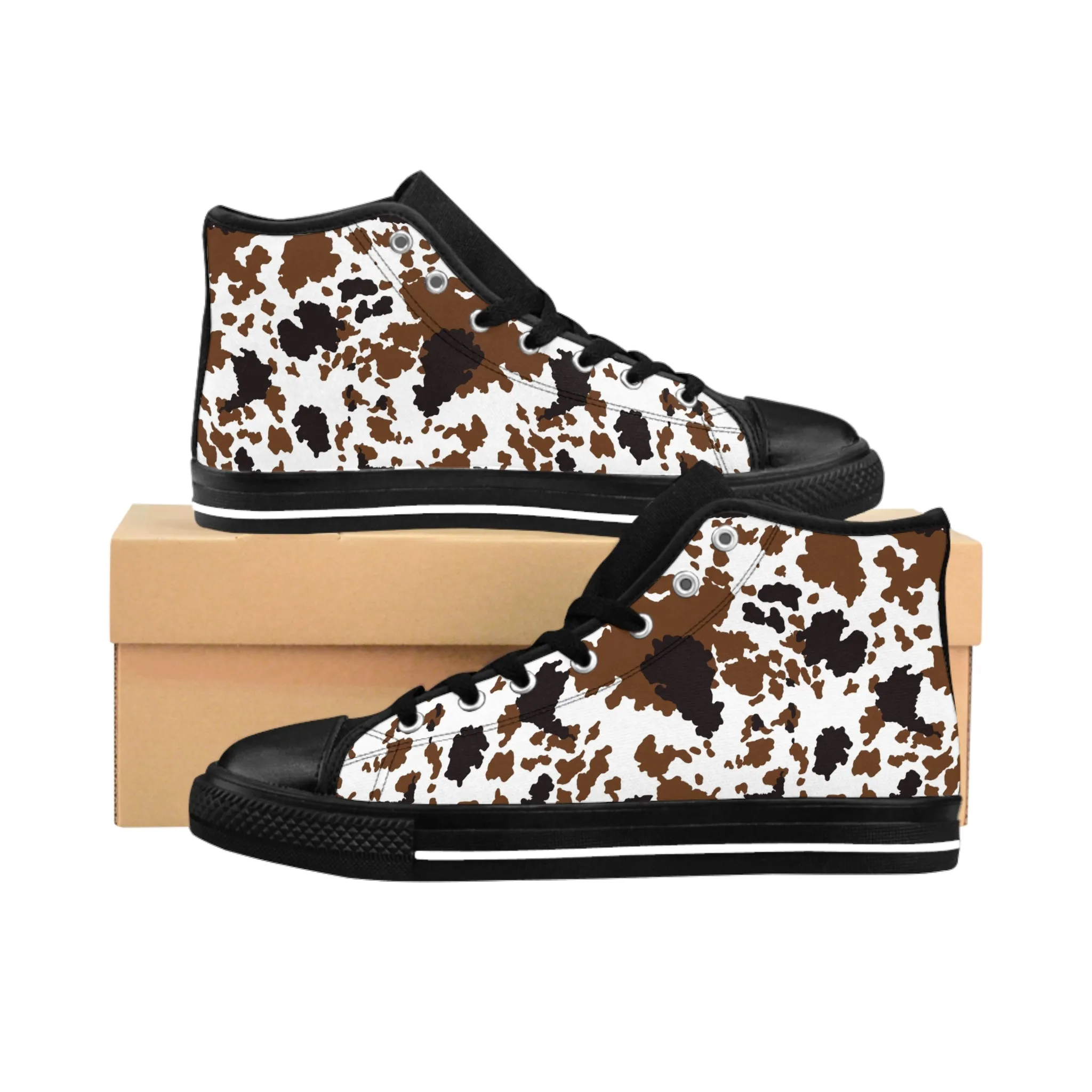 Cow Pattern Women's Classic Sneakers