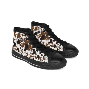 Cow Pattern Women's Classic Sneakers