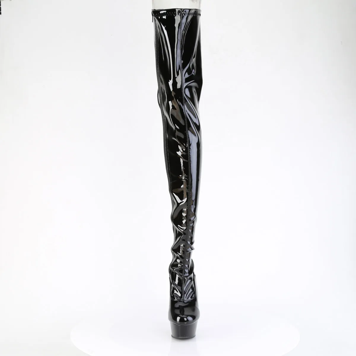 DELIGHT-4063 Pleaser Black Patent Sexy Platform Shoes (Pole Dancing Heels)