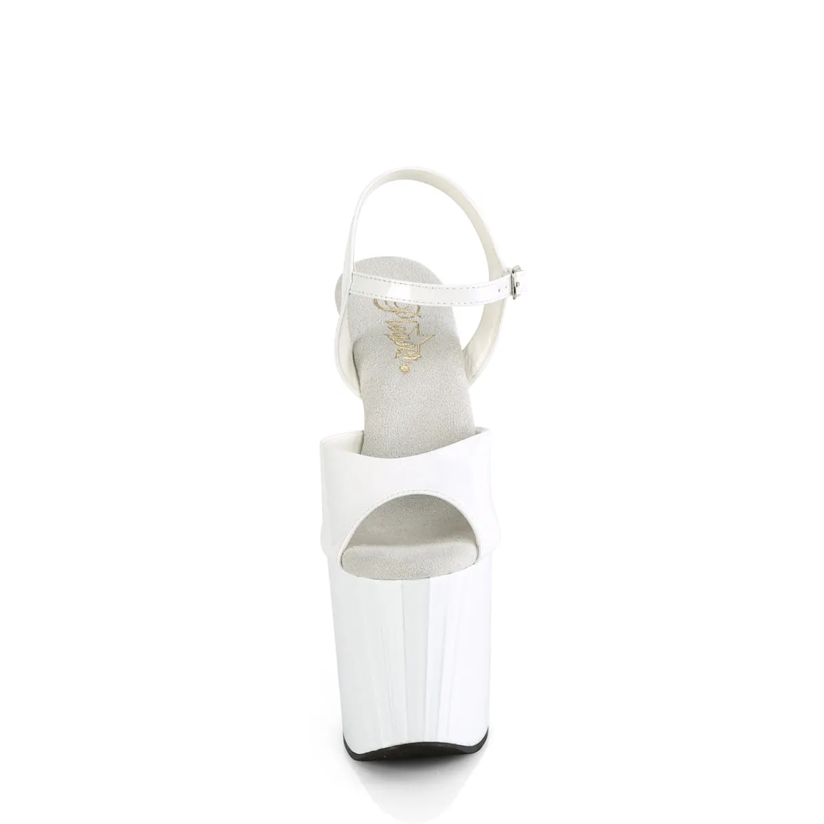ENCHANT-709 Pleaser White Patent Sexy Platform Shoes (Pole Dancing Heels)