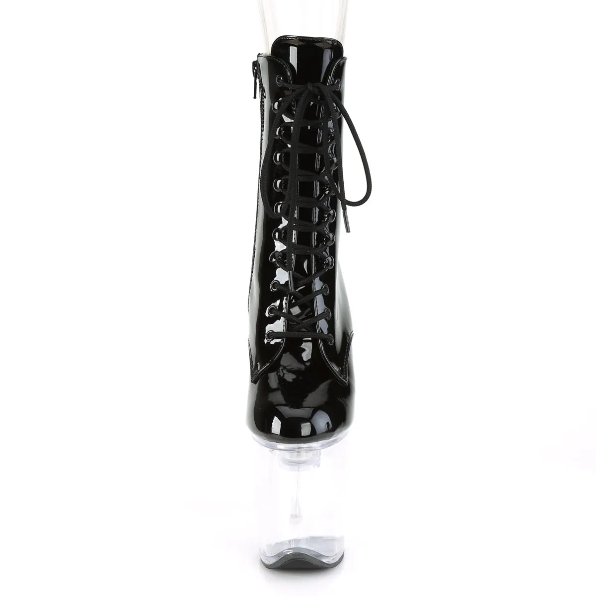 FLASHDANCE-1020-8 Pleaser Black Patent Sexy Platform Shoes (Pole Dancing Heels)