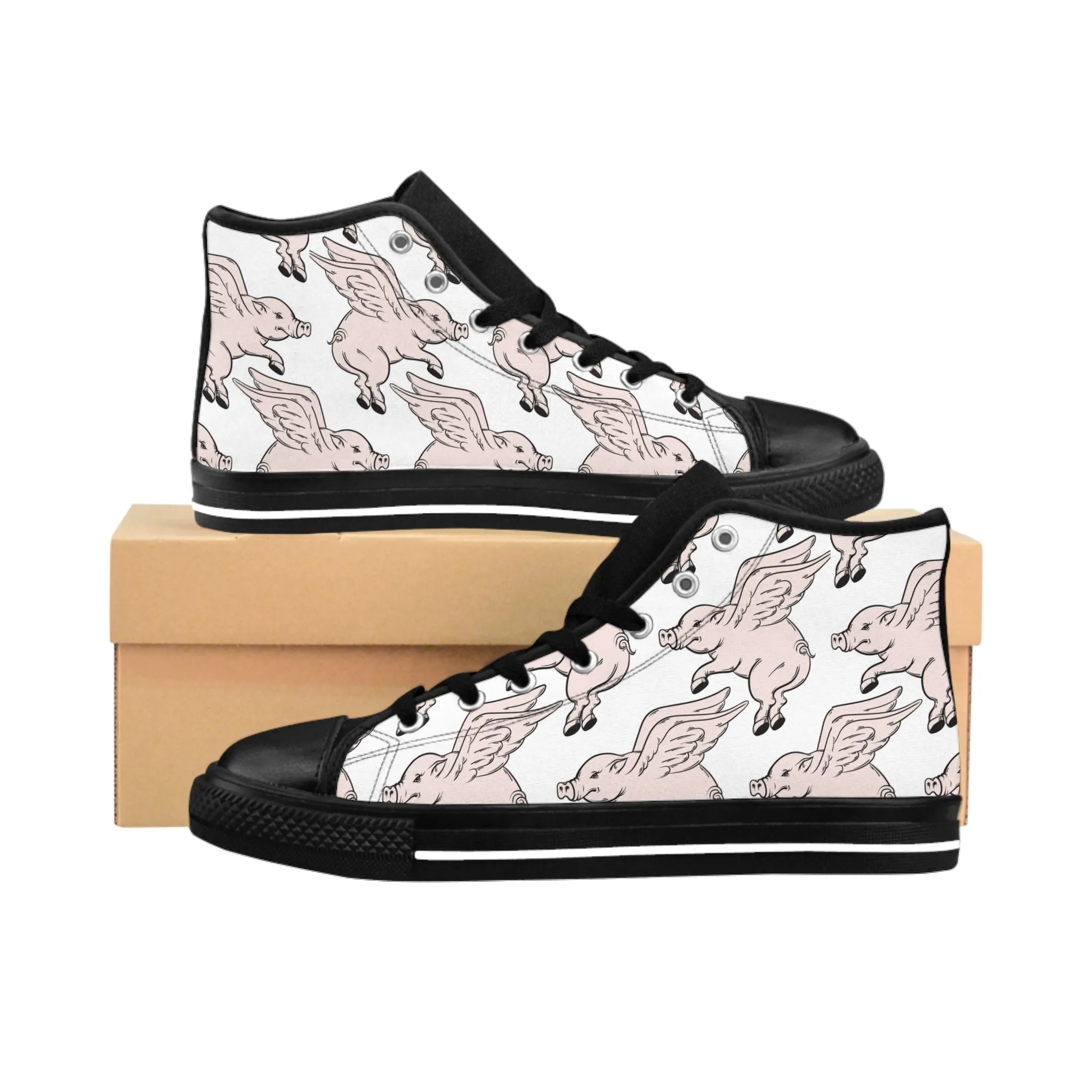Flying Pig Women's Classic Sneakers