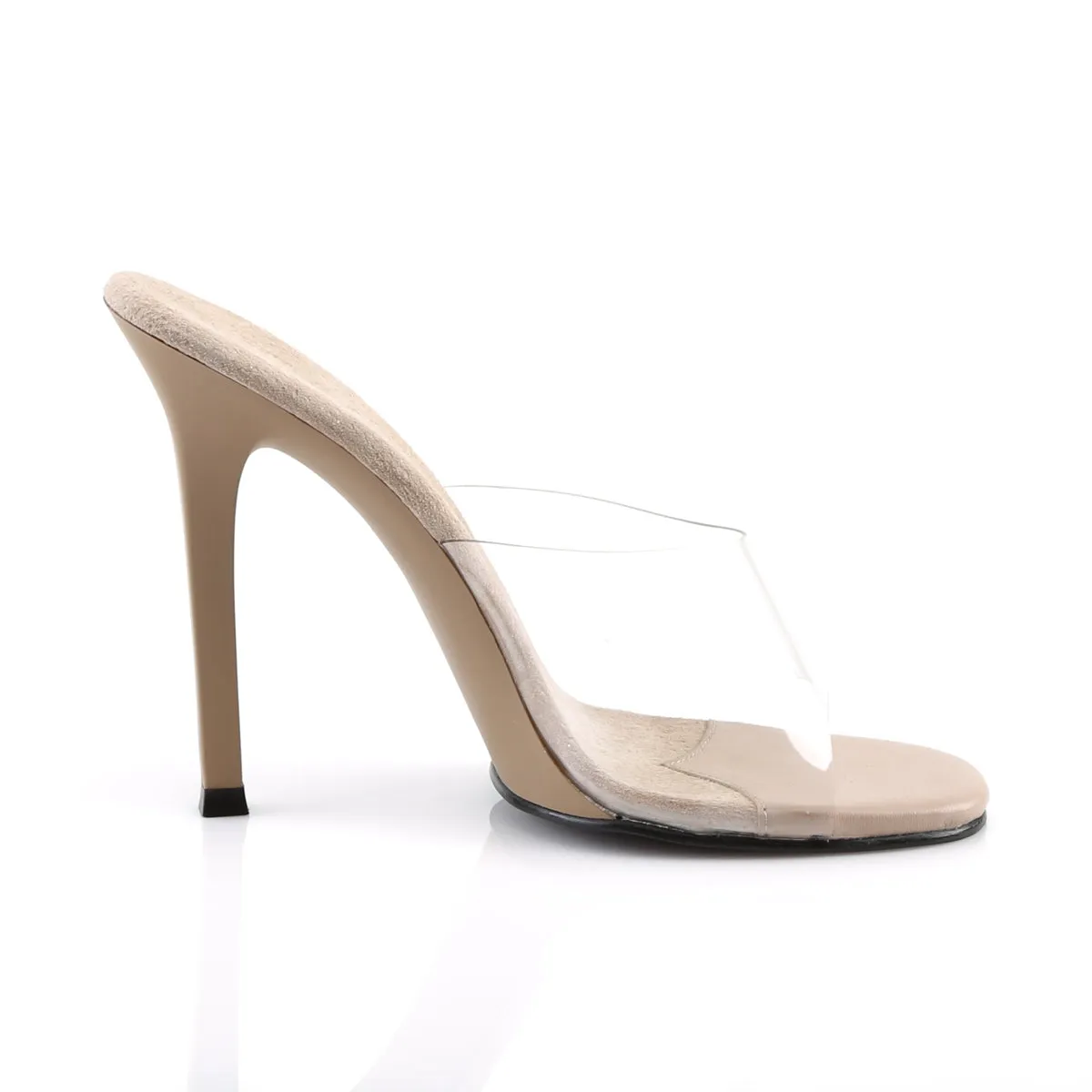 GALA-01 Fabulicious 4 1/2" Gala Clear/Nude Sexy Shoes (High Heels)