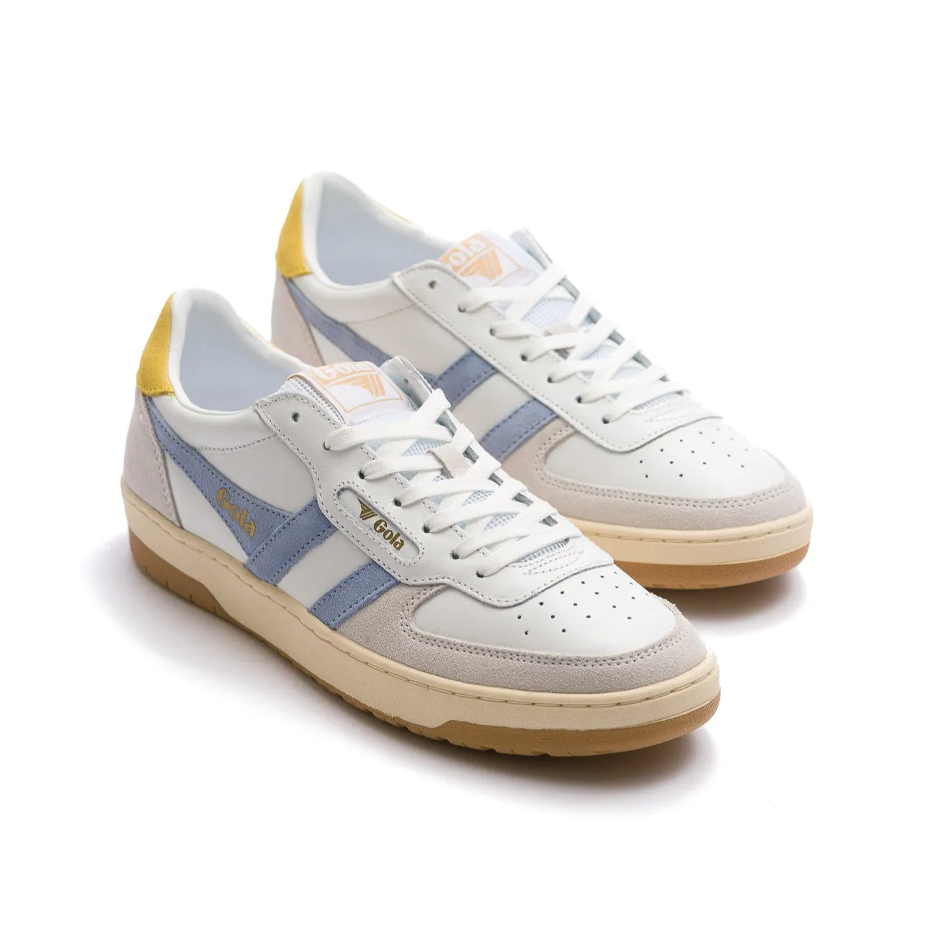 Gola Classics Women's Hawk Sneakers - White/Air/Pollen
