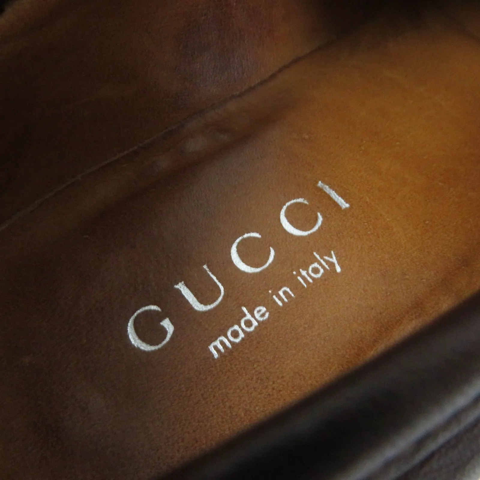 GUCCI loafers 101 6105/4 leather Brown 6.5