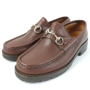 GUCCI loafers 101 6105/4 leather Brown 6.5
