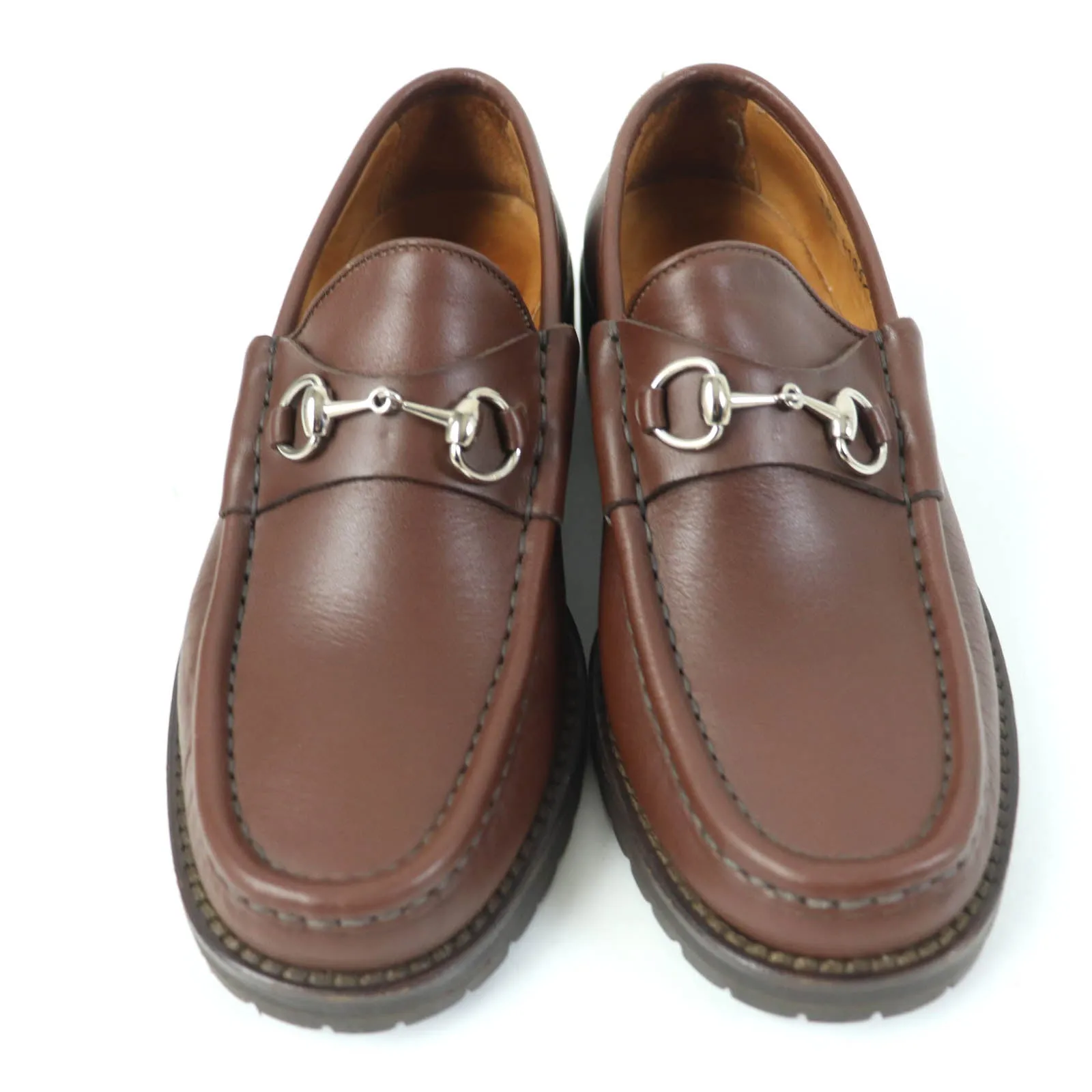 GUCCI loafers 101 6105/4 leather Brown 6.5