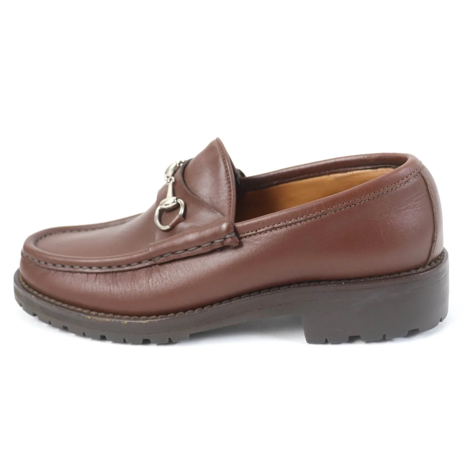 GUCCI loafers 101 6105/4 leather Brown 6.5