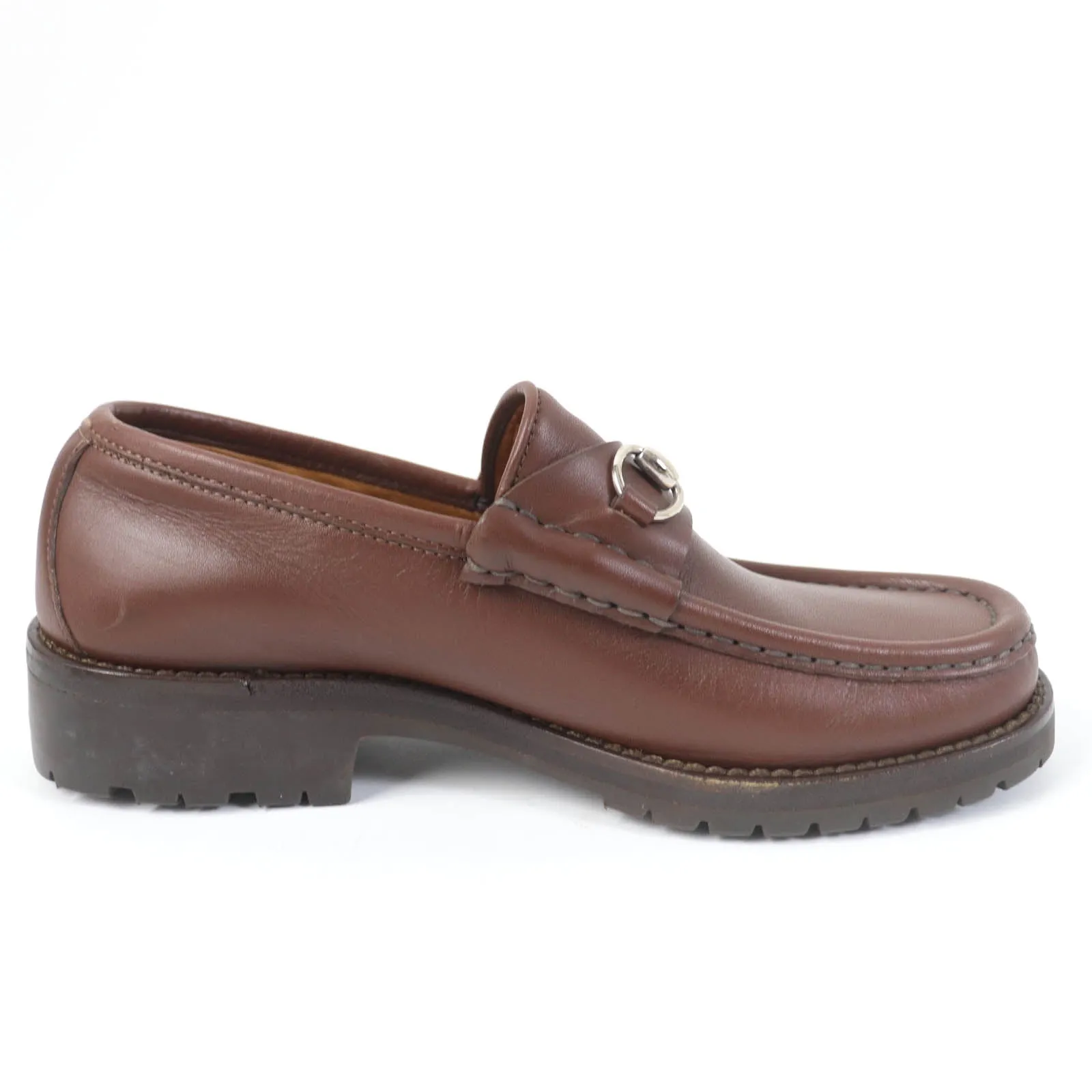 GUCCI loafers 101 6105/4 leather Brown 6.5