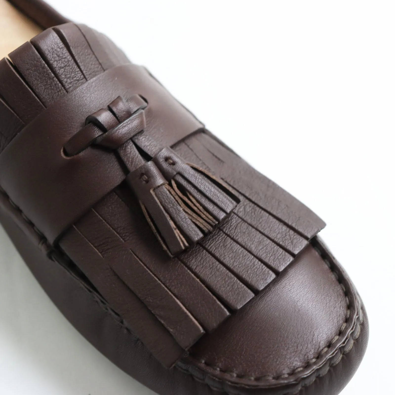 GUCCI loafers 624699 leather Brown 7 1/2