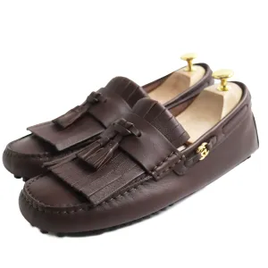 GUCCI loafers 624699 leather Brown 7 1/2