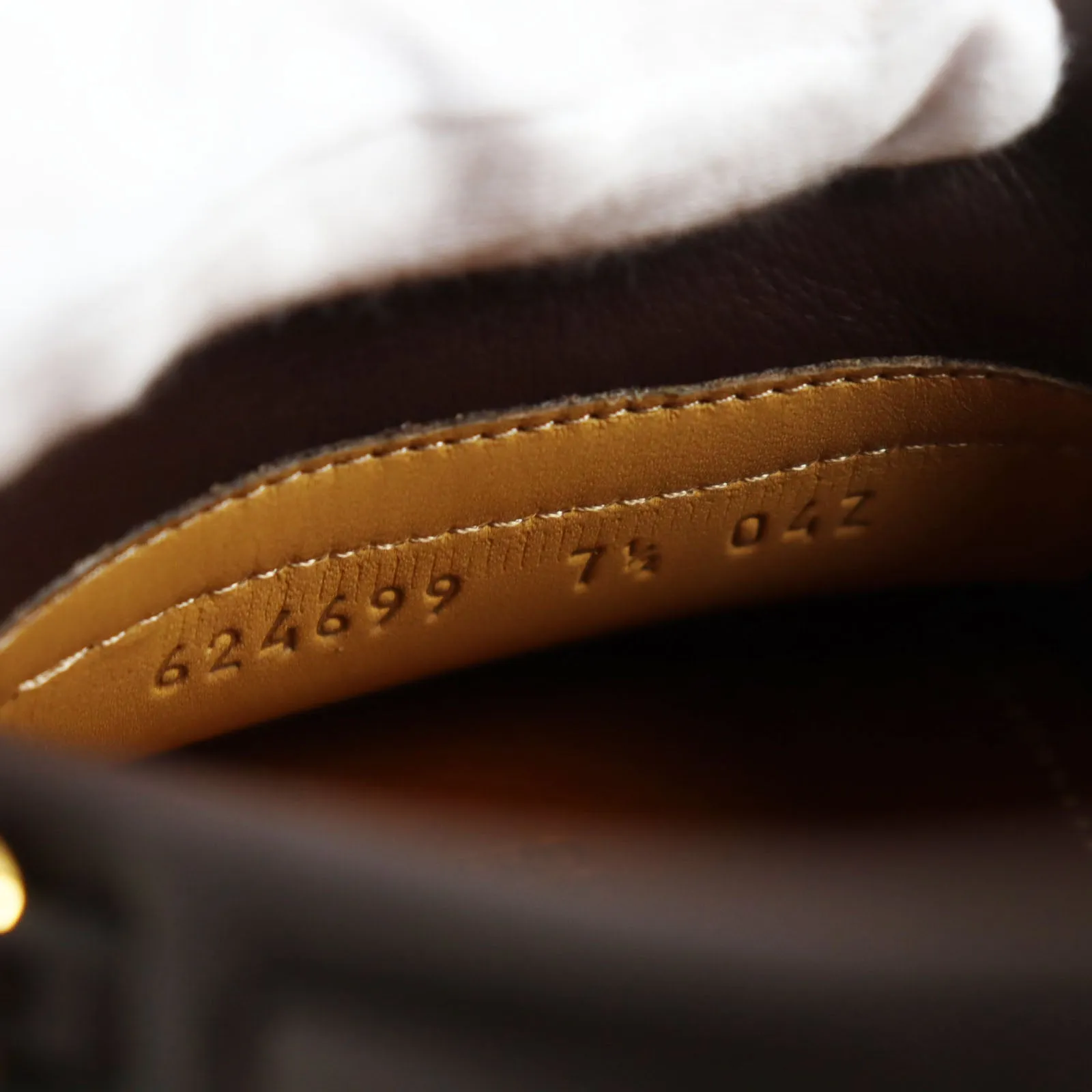 GUCCI loafers 624699 leather Brown 7 1/2