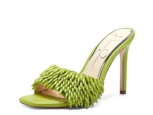Jessica Simpson Olya Sandals Women Slip On Mule Stiletto Heel Open Toe Pump Heeled Sandals