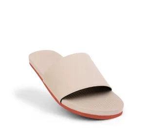 Men's Slides Sneaker Sole - Sea Salt/Orange Sole