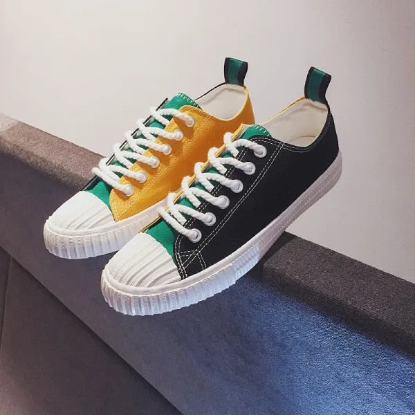 New canvas vulcanized shoes skateboard shoes men's shoes