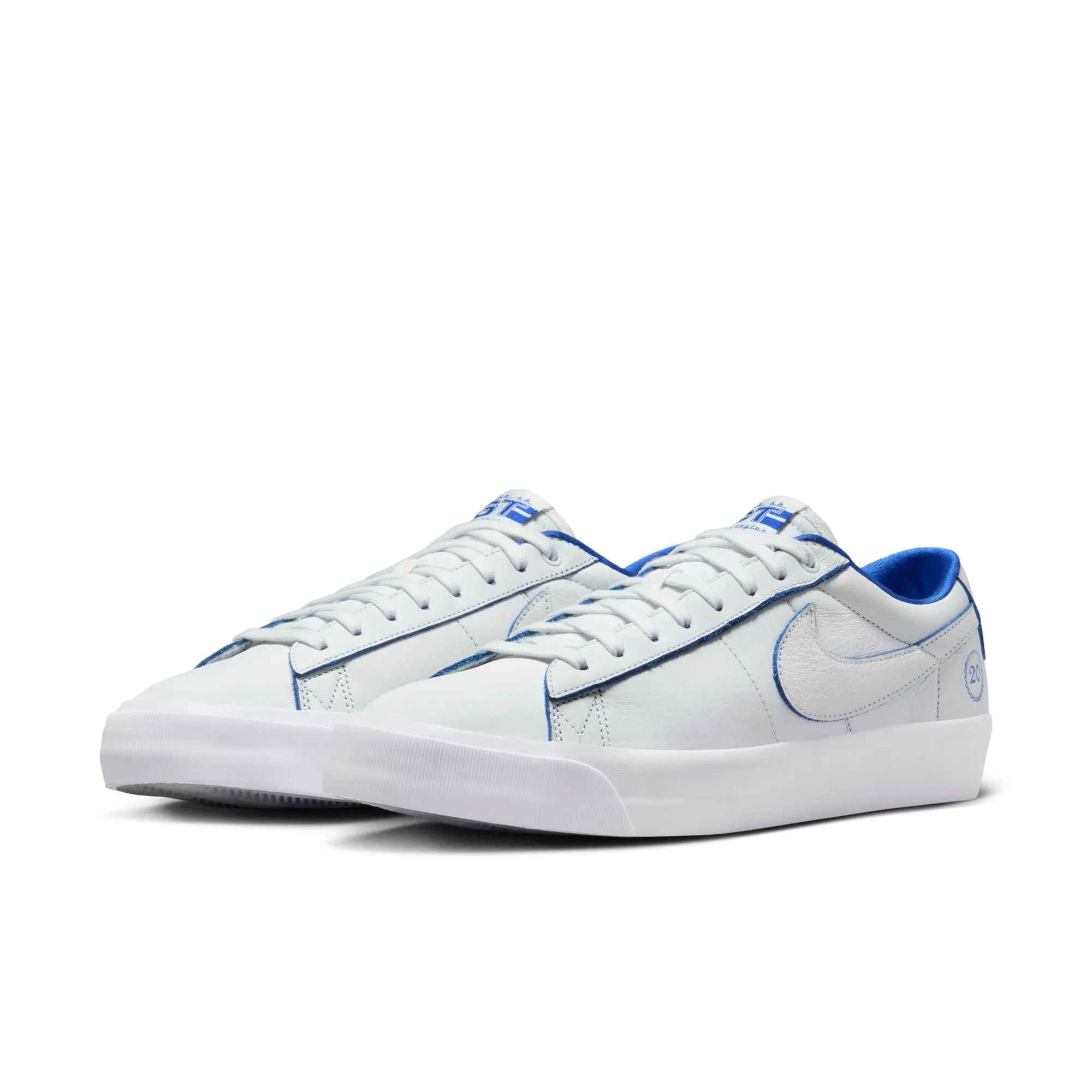 Nike SB Blazer Low Pro GT Premium - SUMMIT WHITE/GAME ROYAL-SUMMIT WHITE