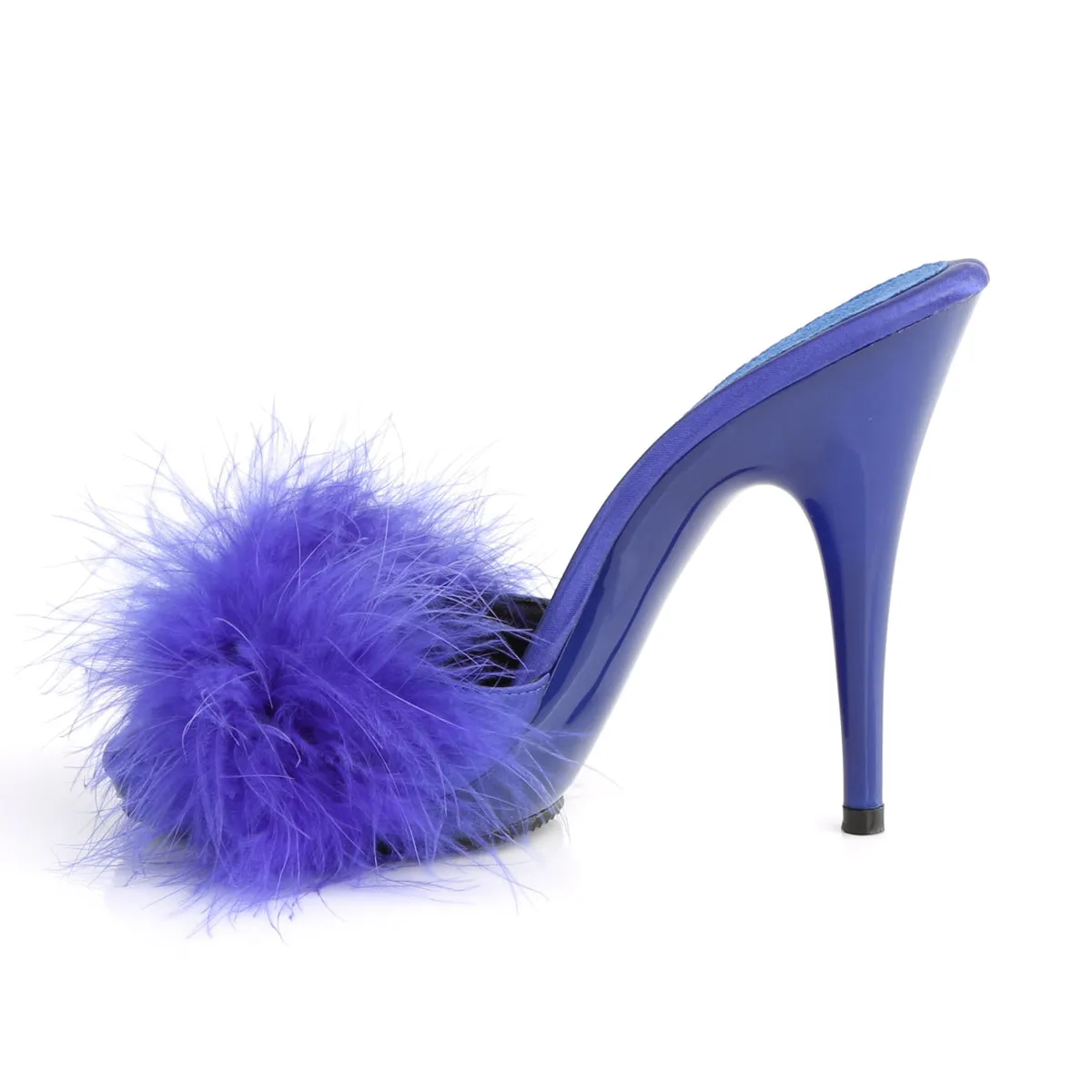 POISE-501F Fabulicious 5" Poise Blue Satin Sexy Shoes (High Heels)