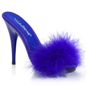 POISE-501F Fabulicious 5" Poise Blue Satin Sexy Shoes (High Heels)