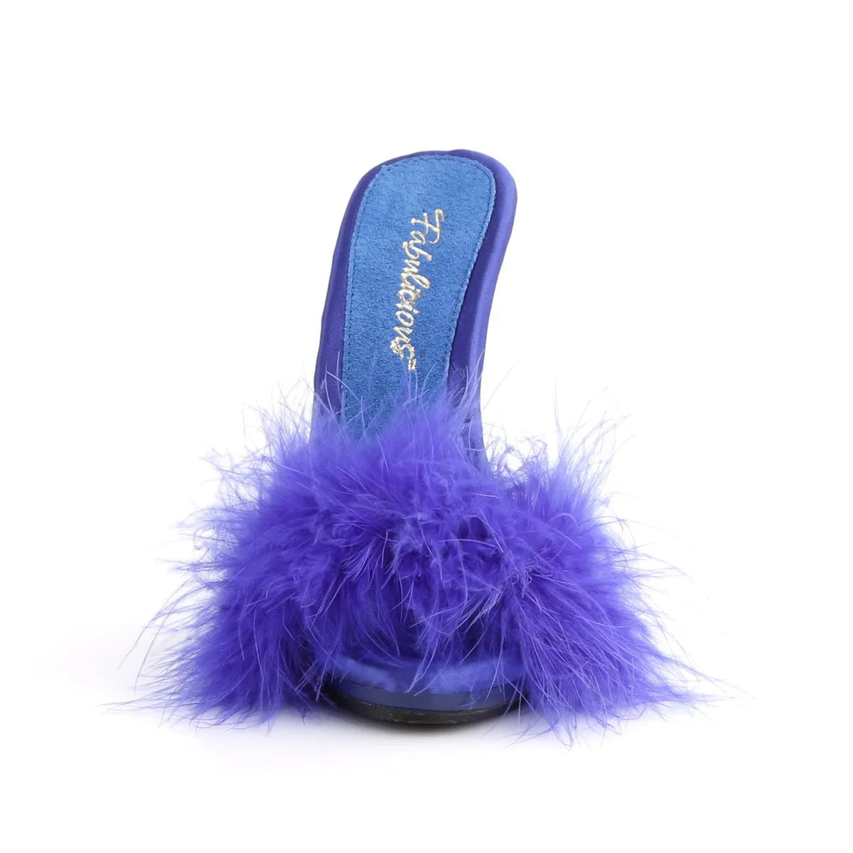 POISE-501F Fabulicious 5" Poise Blue Satin Sexy Shoes (High Heels)