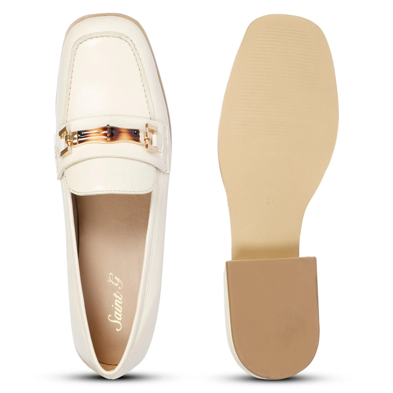 Saint G Jenah - Flat Loafers - Off White