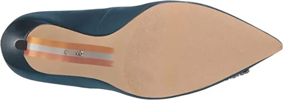 Sam Edelman Harriett Peacock Blue Pointed Toe Slip On Stiletto Heel Fashion Pump