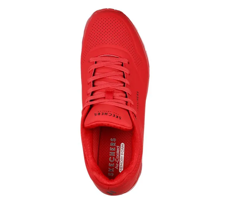 SKECHERS MEN UNO - STAND ON AIR 52458 Wide Fit RED