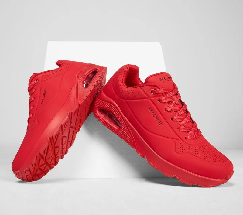 SKECHERS MEN UNO - STAND ON AIR 52458 Wide Fit RED