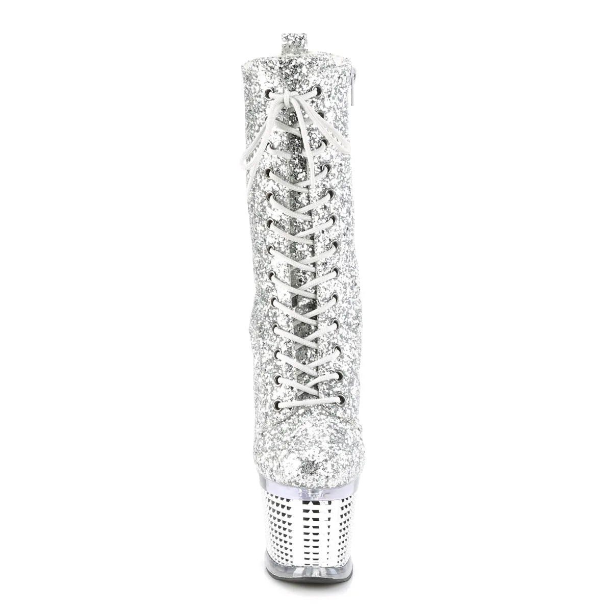 SPECTATOR-1040G Pleaser Silver Glitter Sexy Platform Shoes (Pole Dancing Heels)