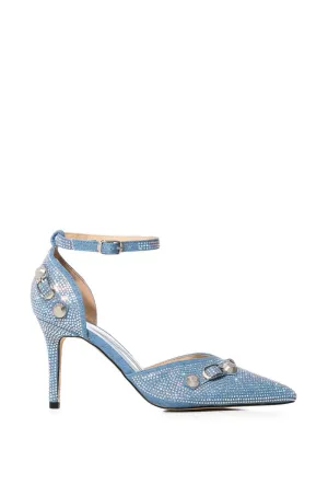 TICKLES-DENIM STILETTO PUMP