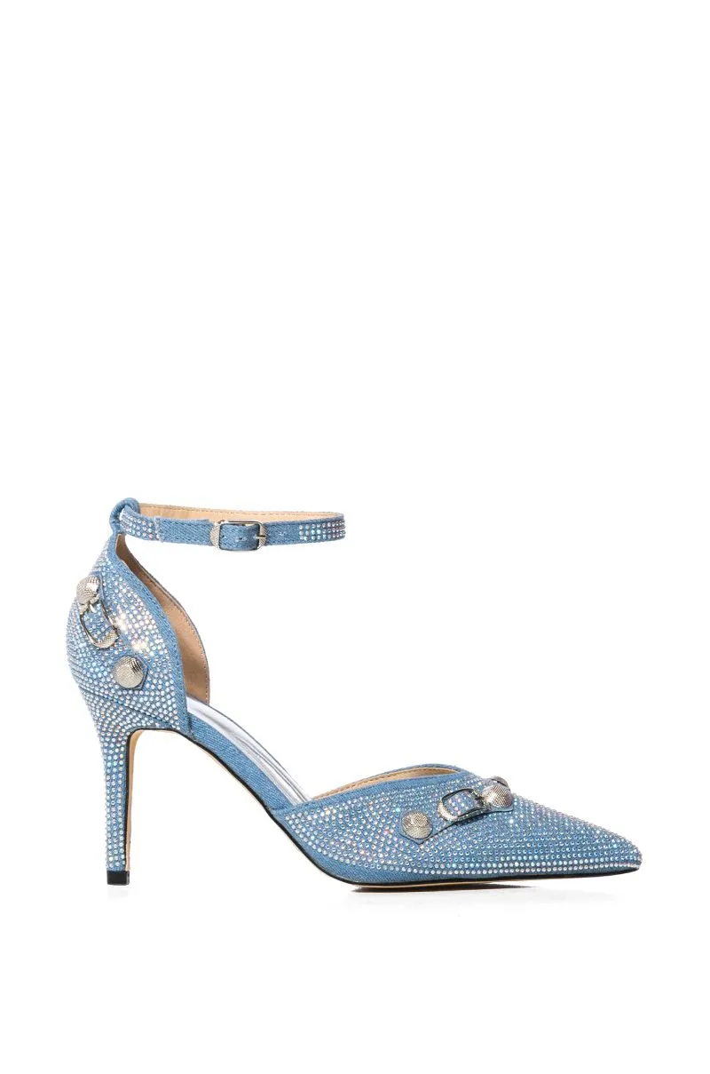 TICKLES-DENIM STILETTO PUMP