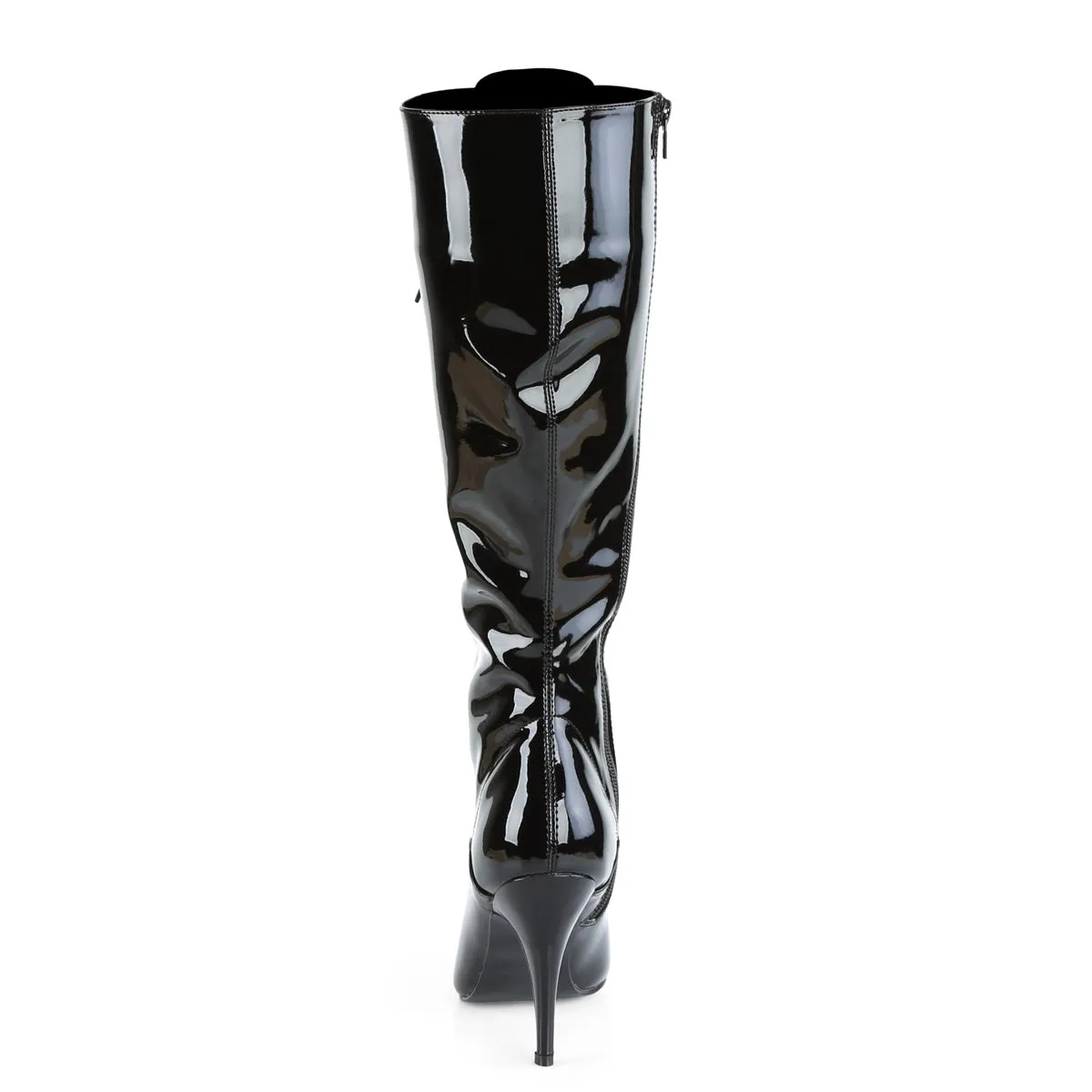 VANITY-2020 Pleaser Black Patent Sexy Single Sole Shoes (Fetish Footwear)