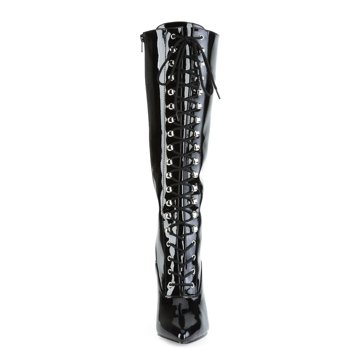 VANITY-2020 Pleaser Black Patent Sexy Single Sole Shoes (Fetish Footwear)