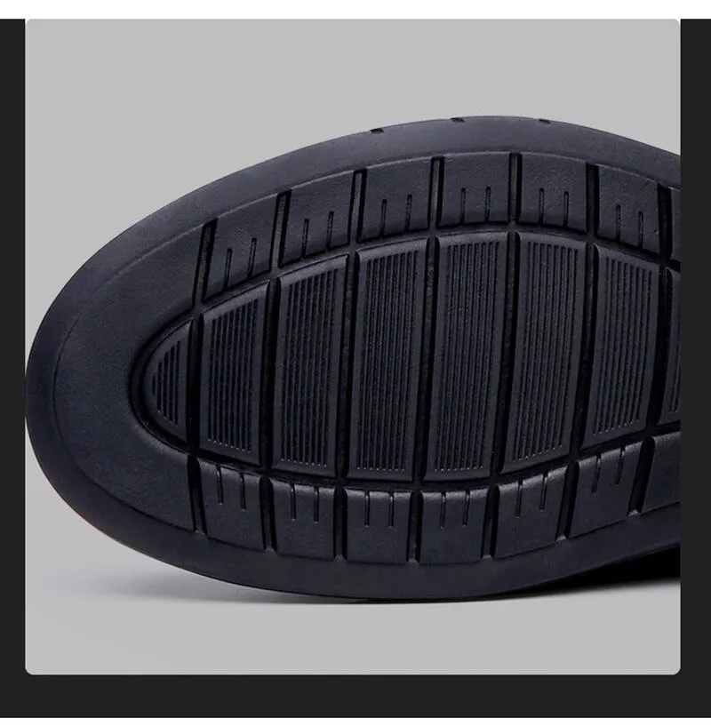 xiangtuibao New Spirng Autumn Shoes Men Flat Footwear Genuine Leather Mens Casual Shoes Soft Cow Leather Male Footwear A4914