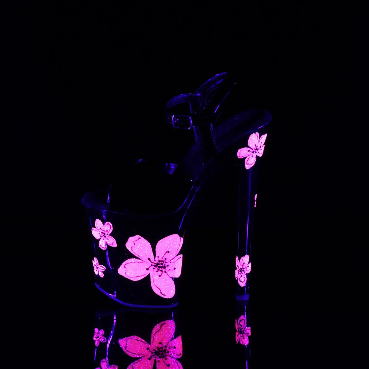 XTREME-809HB Pleaser Black/Neon Pink Sexy Platform Shoes (Pole Dancing Heels)